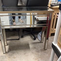 Mirrored Console Table Vanity As Is 