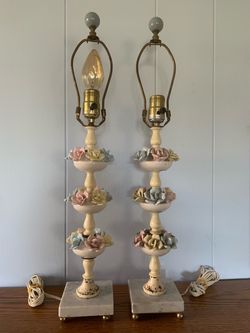 PAIR  OF  VINTAGE  LAMPS