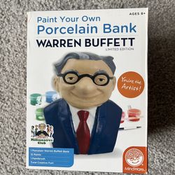 Warren Buffet: Paint Your Own Porcelain Bank