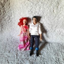 Vintage Ariel and Eric barbies 