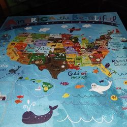 Oopsy Daisy Beautiful America Map