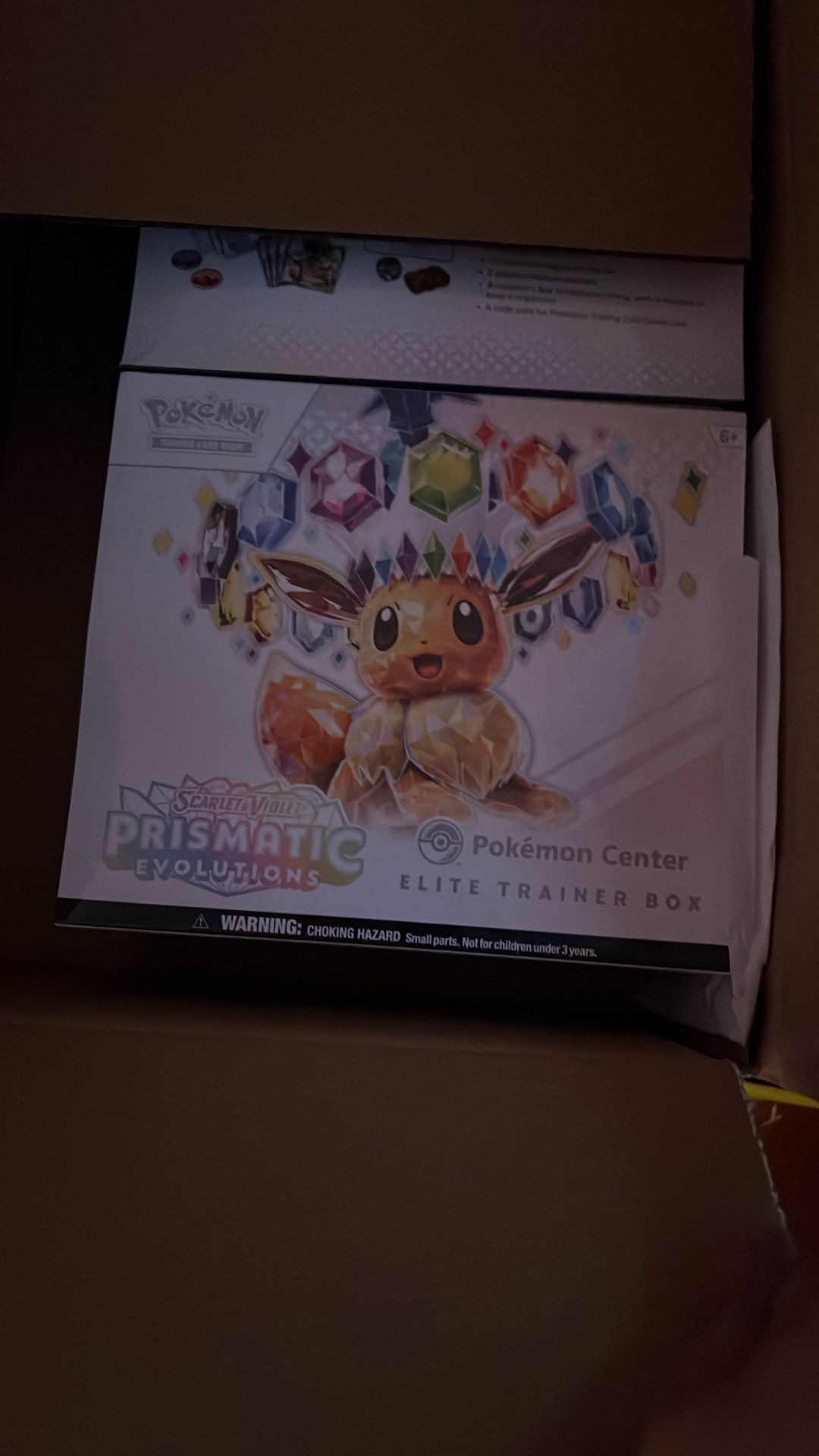Pokemon Pristmatic Evolutions Pokemon Center ETB