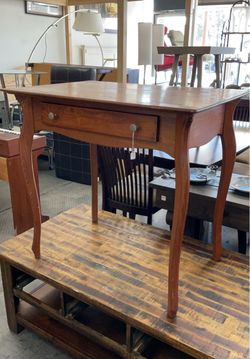 1 Drawer Solid Wood Desk Table
