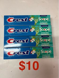 Crest + Scope Toothpaste Bundle