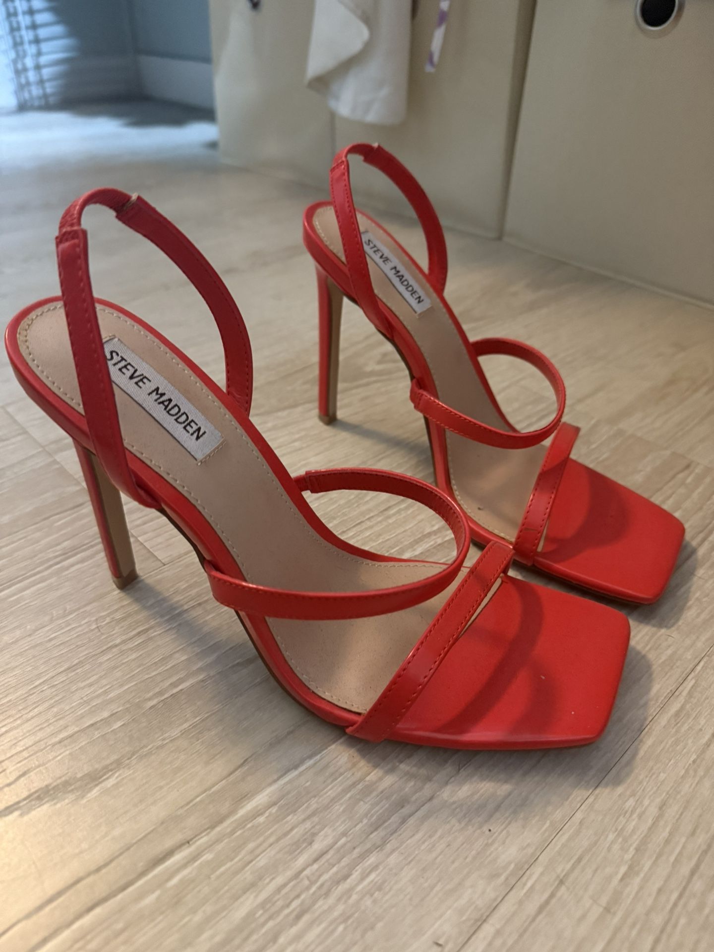 Steve Madden Red/dark Orange Heels