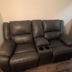 Movie Theater Reclining Sofa Couch 