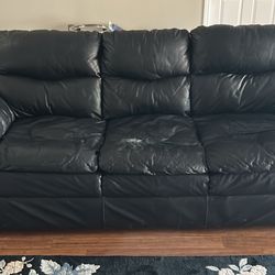 Black Leather Couch