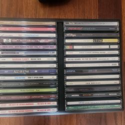 30 Music CD's, 1980's-1990's w/ case
