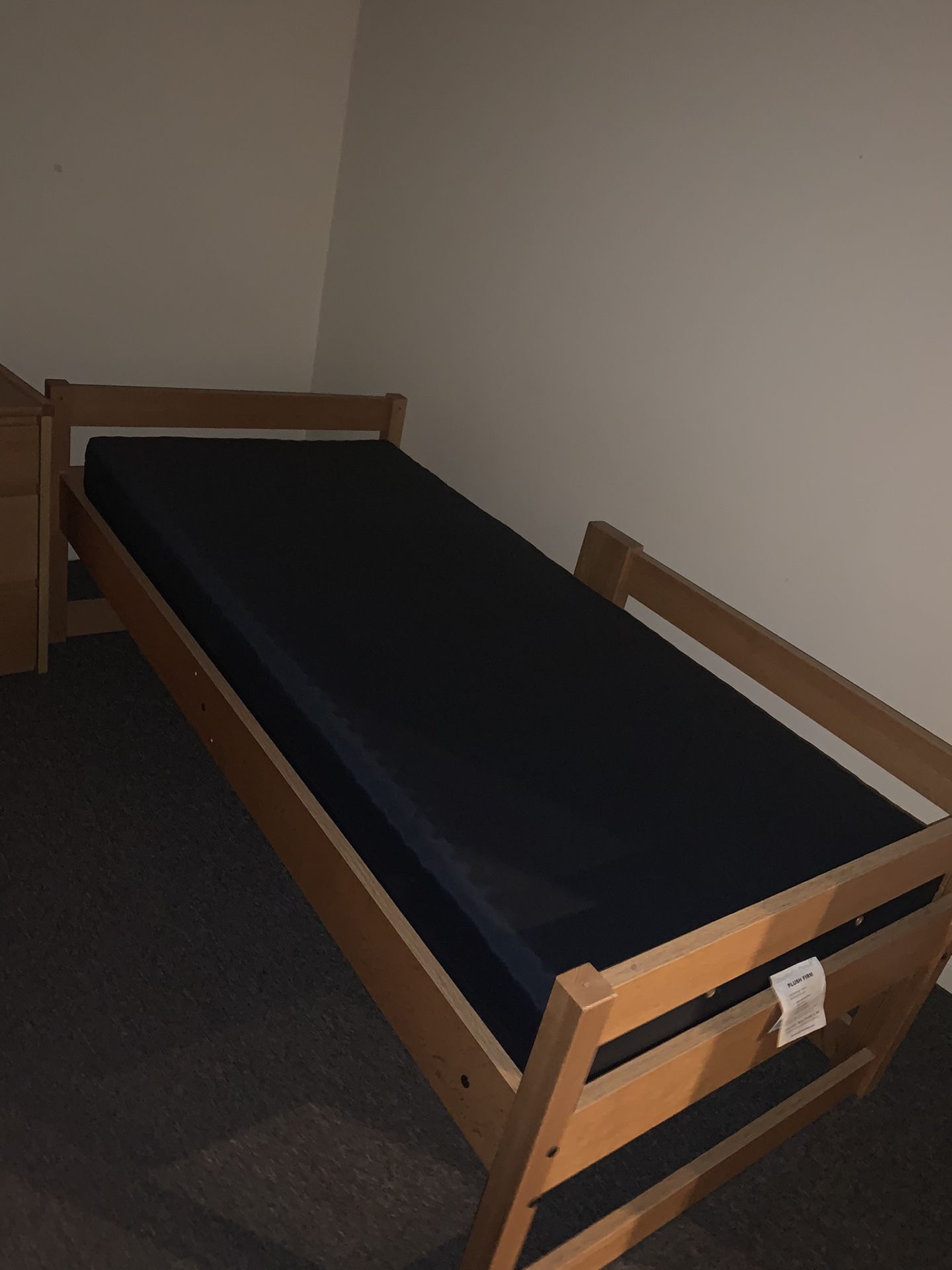 Twin bed frame with twin mattress included