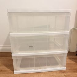 3-Drawer Plastic Storage Organizer Cart - $20 Moving Sale