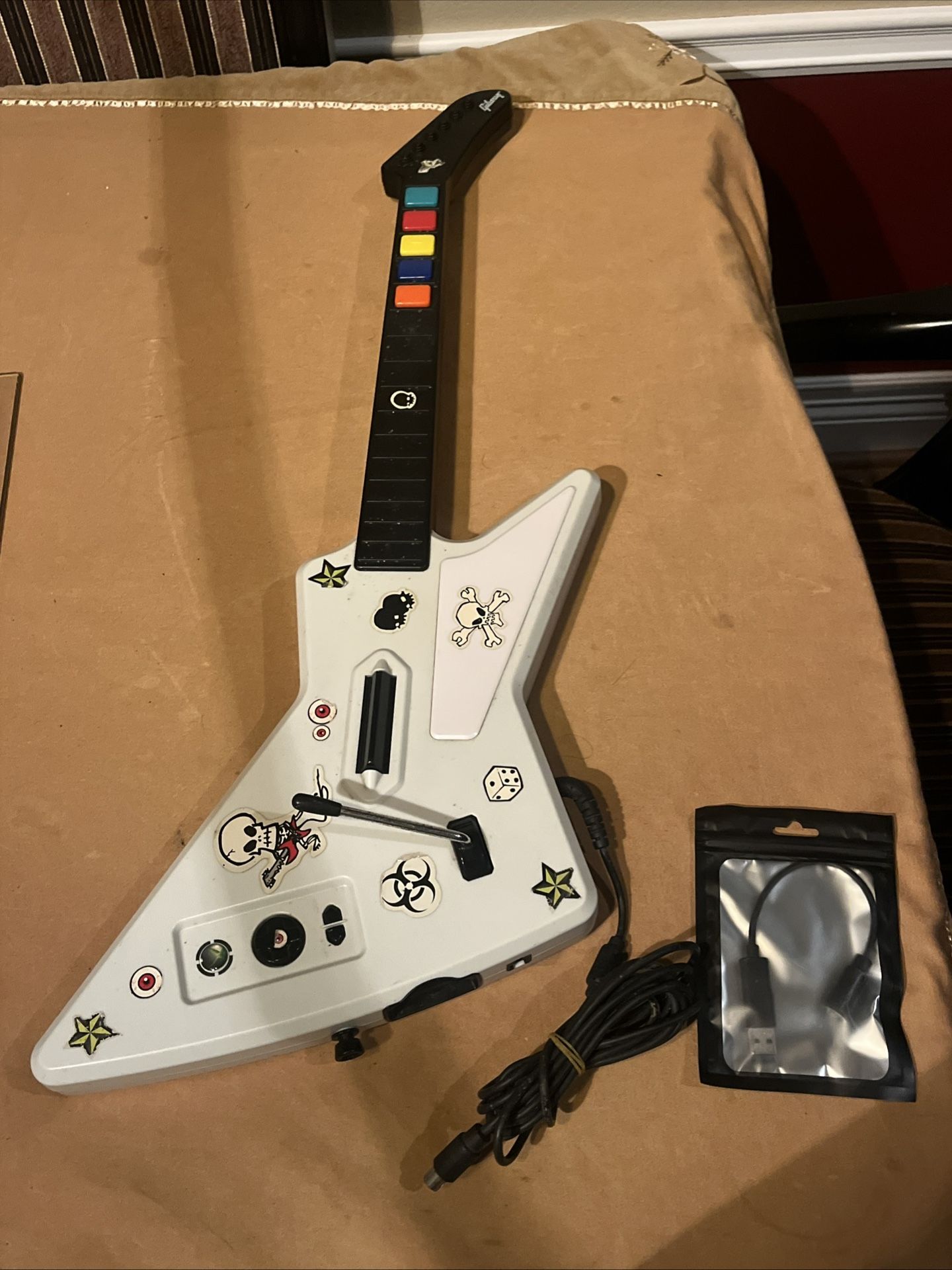 Guitar Hero Xplorer Xbox 360 Red Octane Wired Controller No Strap Tested