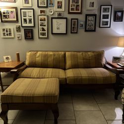 Crate And Barrel Sofa And Ottoman