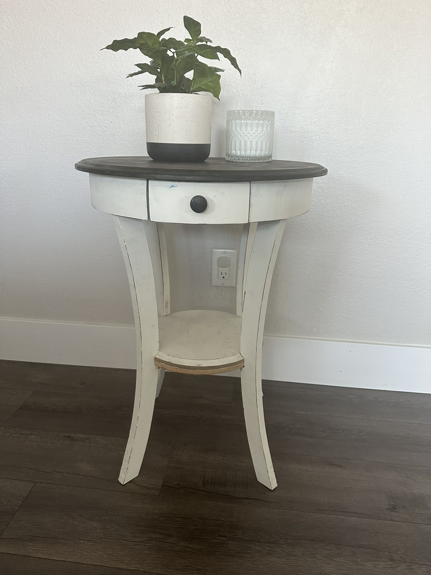 Cute small round side table VISALIA Don’t ask If It Is Available! If it’s here, It is!