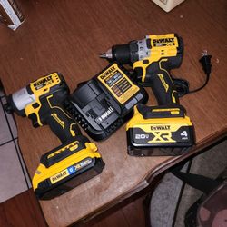 Dewalt 20v Xr 3-speed Impact Driver 1/2" Drill New. 2.0 Batt 4.0 Everything Included. Firm Price🛑