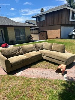 Sage green sectional great condition, plus various furniture items…$200 for couch rest are best offer