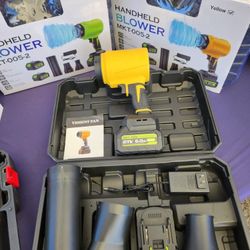 New Handheld Blower With 2 Batteries 