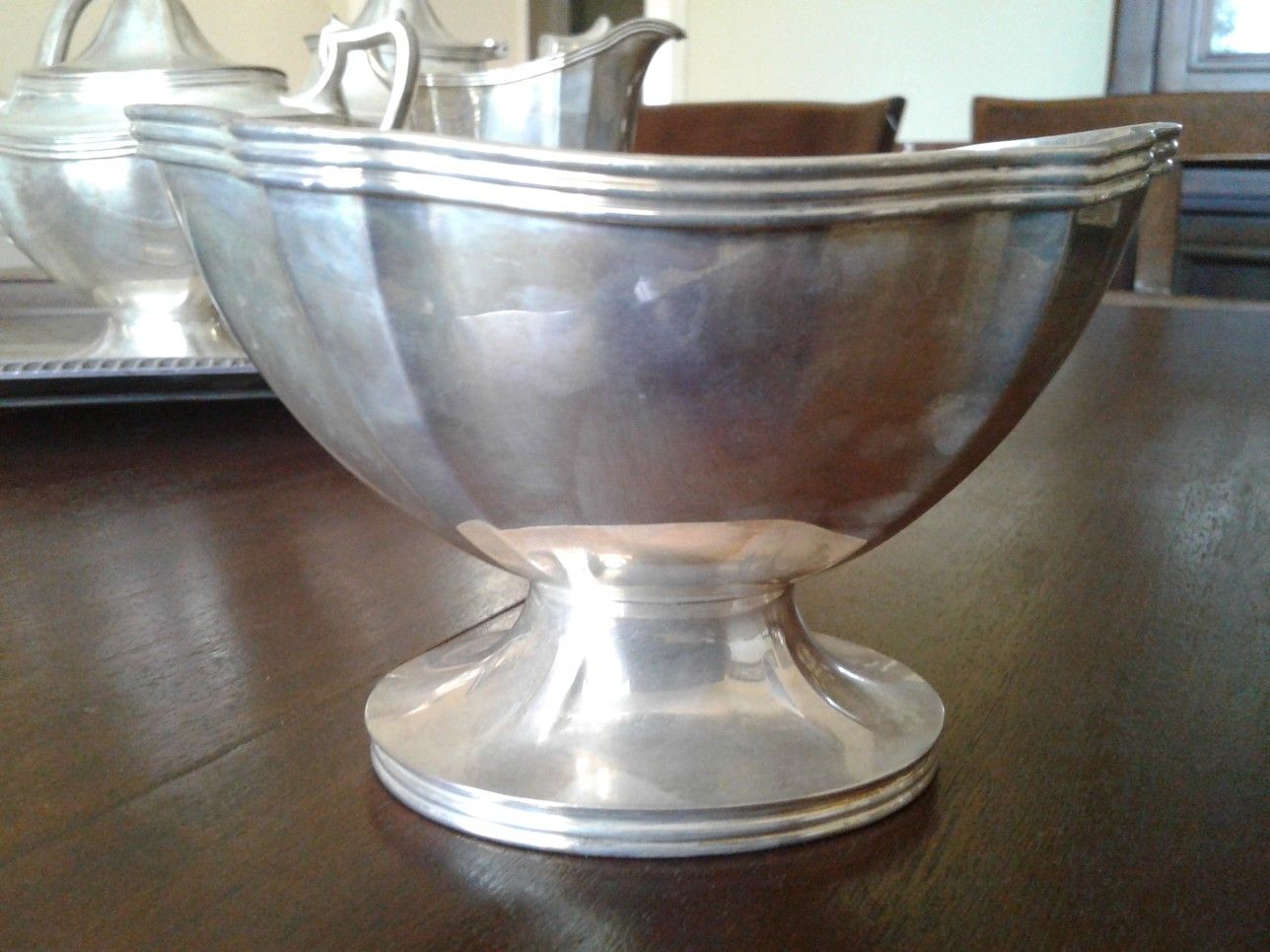 Antique Silver 6-piece Tea Set