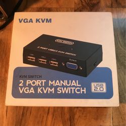 PC KVM Switch 2-by USB 2.0