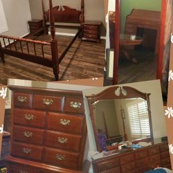 Beautiful 8pc Queen Anne Bedroom Set
