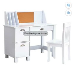 Kidkraft wooden study table chair