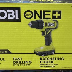 Ryobi 18 V 1/2” Drill/Driver Kit