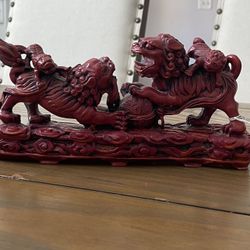 Vintage Rare Figurine Chinese Fоо Dogs Guardian Lions Shi Shi Family