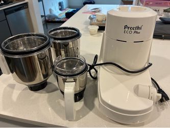 Preethi Eco Plus Mixer Grinder - 3 Jars Included