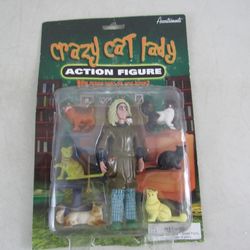 Crazy Cat Lady Action Figure ~ 2009 Accoutrements #11377 ~ New
