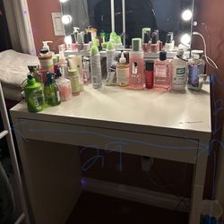 Vanity Mirror With Lights Table Desk