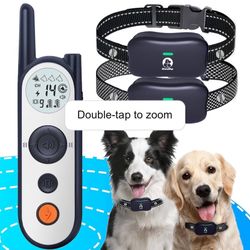 MIMOFPET Wireless Electric Dog Fence for 2 Dogs 25FT-3500FT Training Collar NIB