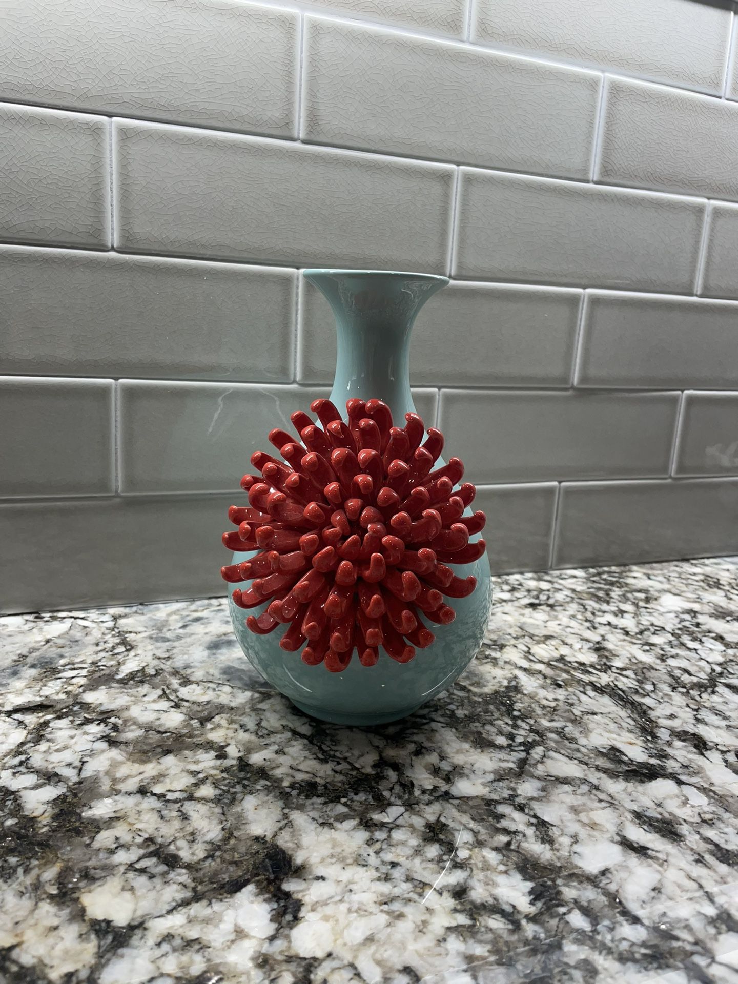 Anthropologie Ceramic Flower Vase 