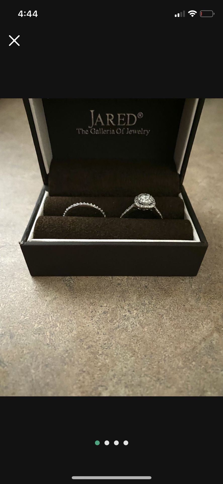Jared Diamond Wedding Ring Set With Extended Service Plan