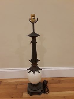 Antique porcelain table lamp