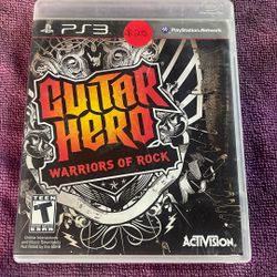 Ps3 Guitar Hero Warrior Of Rock 