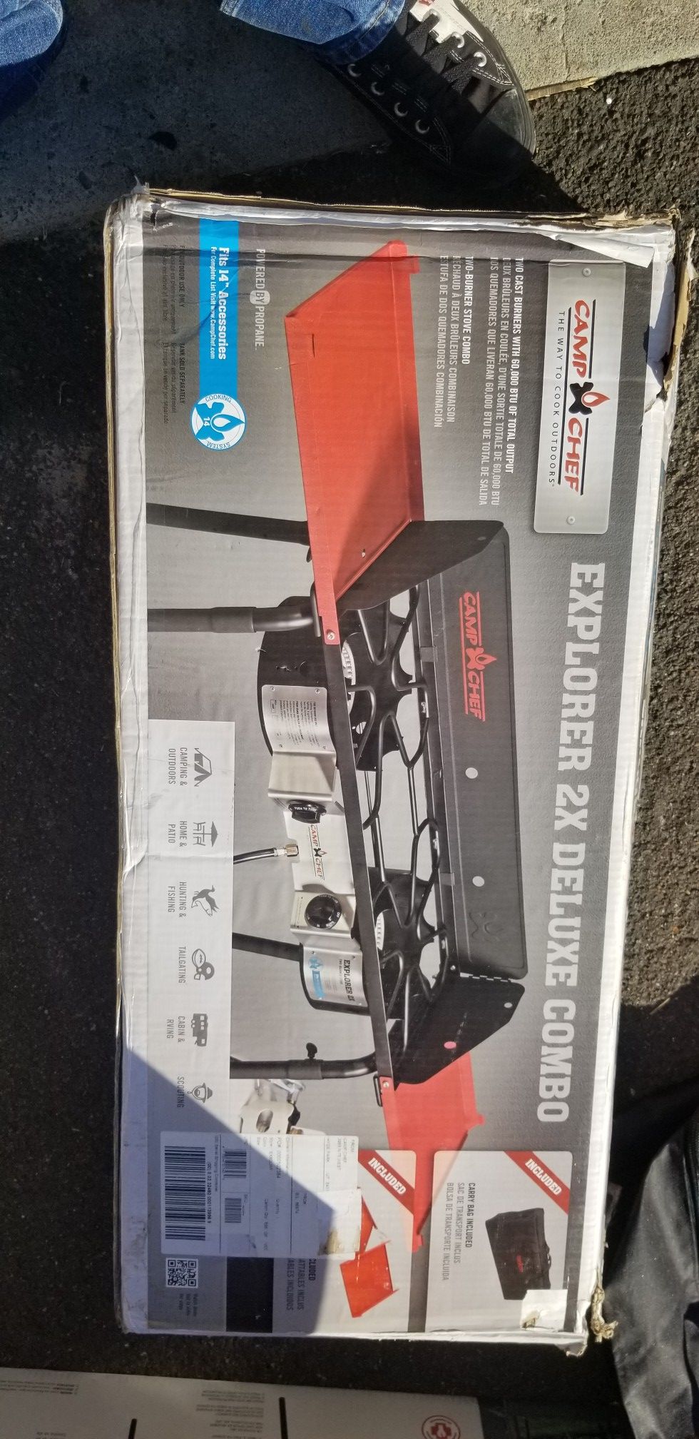 New camp chef propane explorer 2x deluxe combo