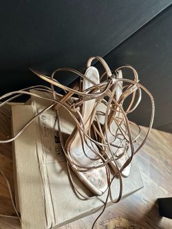 Scrappy lace up stiletto