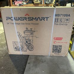 New 24”, 2 Stage Blower, Electric Start, In The Box 