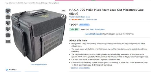 40k carrying case, Battle foam 720