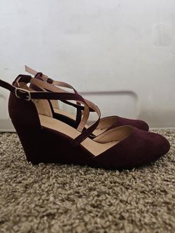 Burgundy Wedges