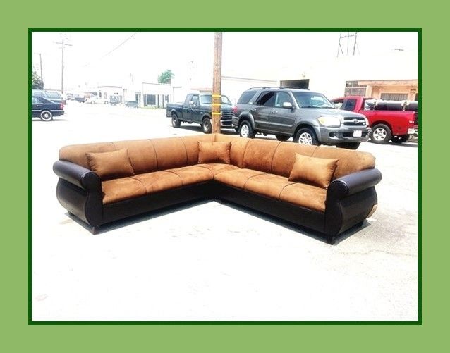 new 9x9 ft "Chocolate combo" sectional couches