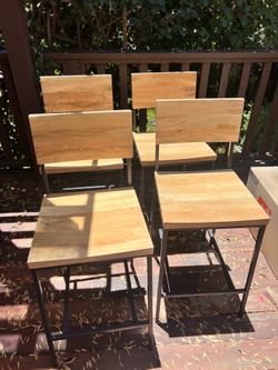 2 West Elm Counter stools ($25 each)