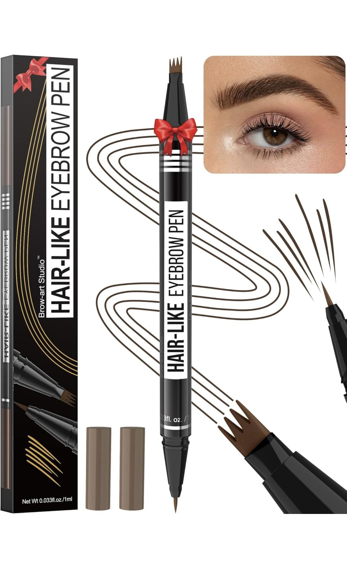 Magic eyebrow pencil, 2 in 1