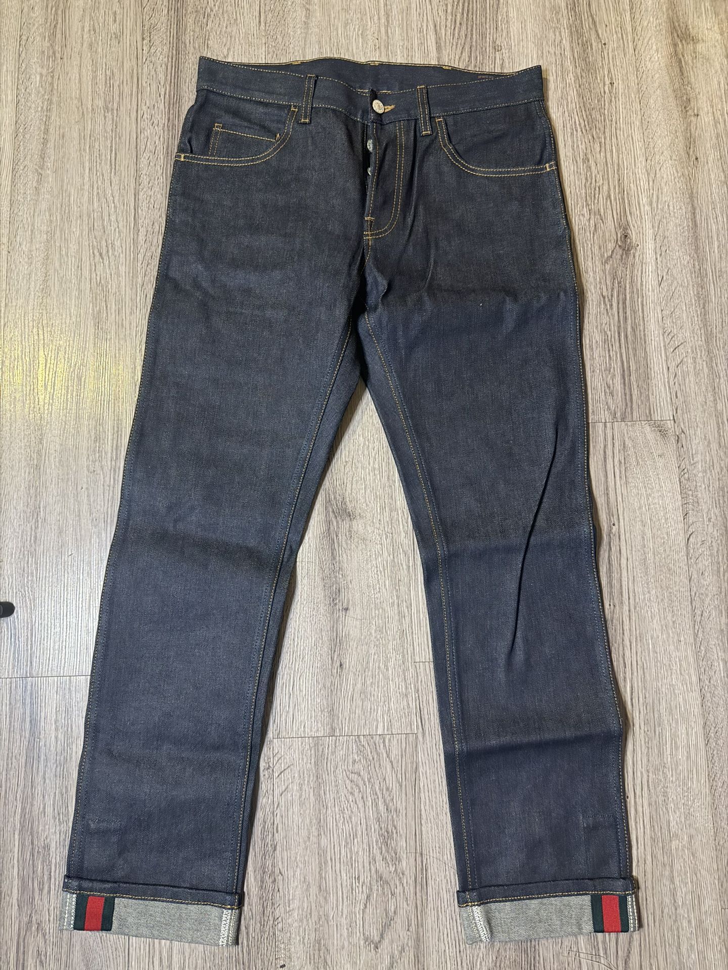 Gucci Men’s Selvedge Denim Jeans – Size 32