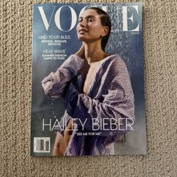 Vogue Summer 2025 Magazine featuring Hailey Bieber