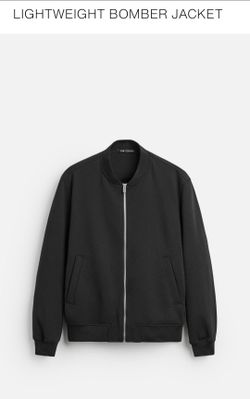 Zara Black Bomber Jacket