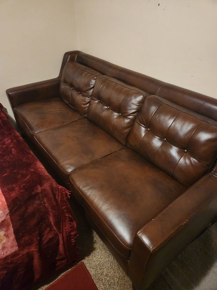 Leather Couch For Sale $150.00 Gulfport