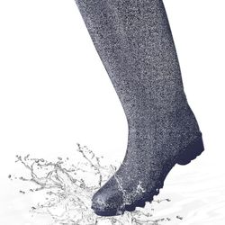 New Size 6 . KomForme Women’s Knee High Waterproof Rain Boots Glitter, Matte and Gradient