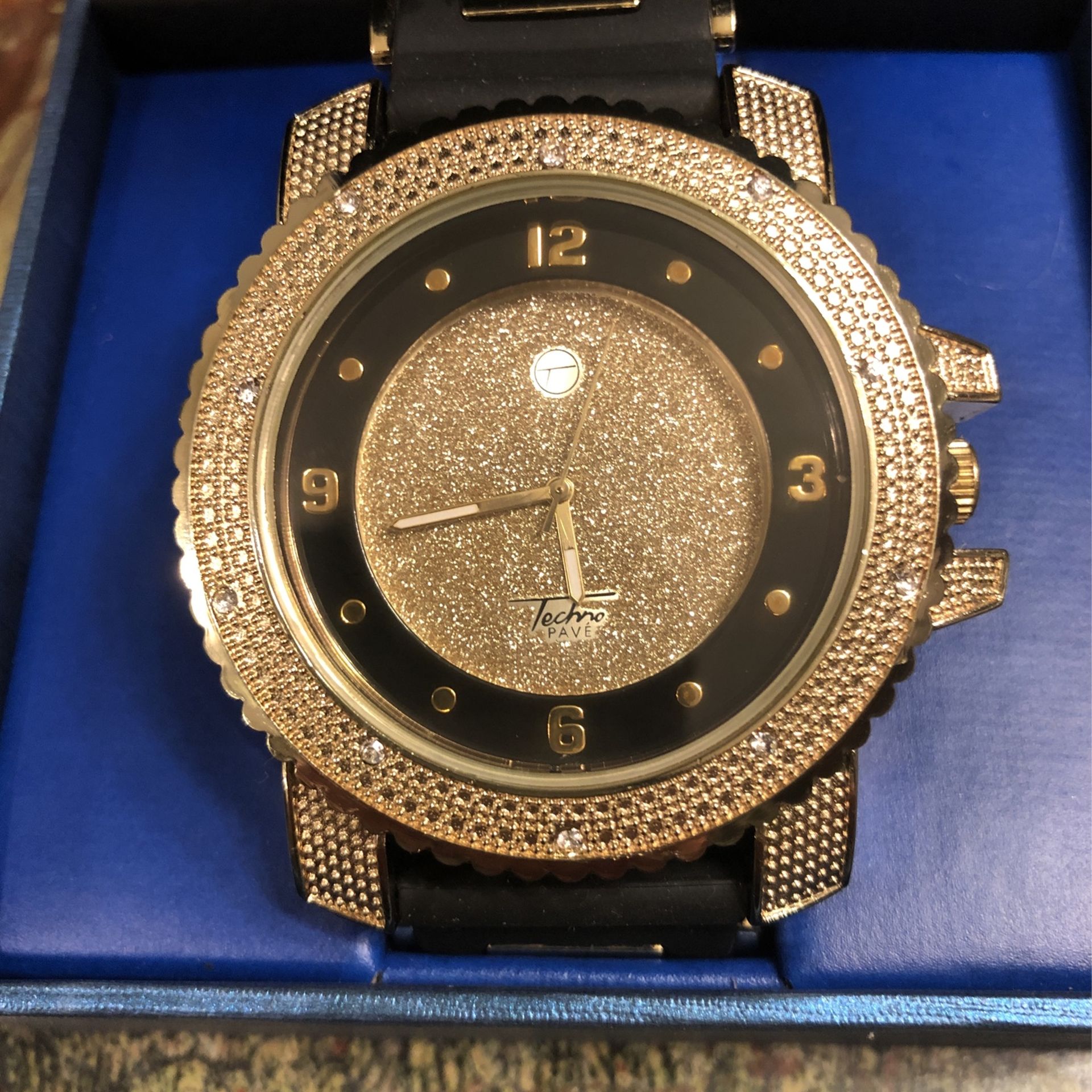 Techno Pave Jewel House Watch TECHNO PAVE MENSNYC STAINLESS STEEL