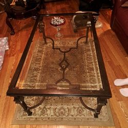 Brown Metal Coffee Table