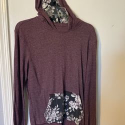 Flower Print Hoodie